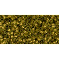 Бисер Трежерес ТОХО 11/0 Frosted Gold-Lined Clover Rainbow (996FM) - 100гр