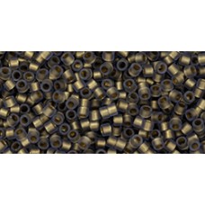 Бисер Трежерес ТОХО 11/0 Frosted Gold-Lined Lt Sapphire Rainbow (997FM) - 100гр