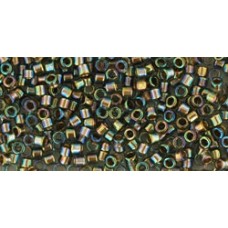 Трежерес ТОХО 11/0 Gold-Lined Rainbow Black Diamond (999) - 100гр