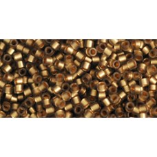 Бисер Трежерес ТОХО 11/0 Frosted Gold-Lined Black Diamond Rainbow (999FM) - 100гр