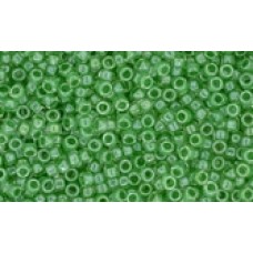 Круглый Бисер Такуми ТОХО 9/0 Inside Color-Crystal/Apple Green-Lined (343) - 250гр