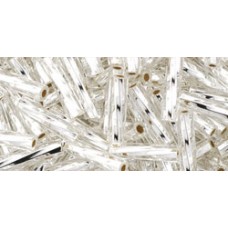 Крученый Стеклярус ТОХО 9мм Silver-Lined Crystal (21) - 250гр